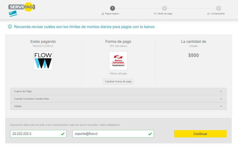moco rizo Machu Picchu Flow - Plataforma de pagos online - Chile